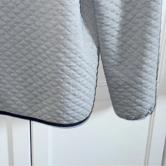 RHONE Gramercy Gray 1/4 Placket Pullover Sz 2XL Sweater Quilted Preppy Classic - Picture 15 of 16
